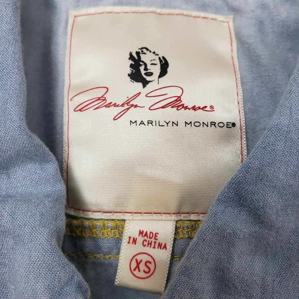 MARILYN MONROE‎ Chambray Vest Juniors XS - Picture 2 of 5